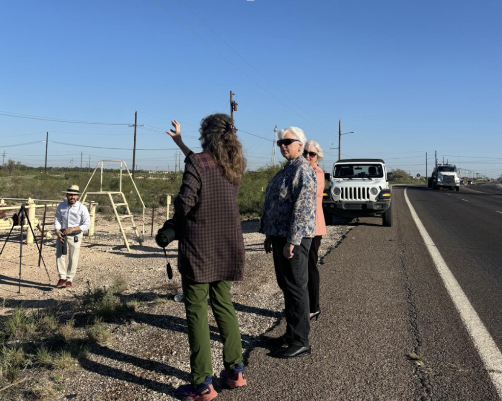 Image: Sharon talking to New Mexico representatives.